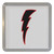 Lightning Bolt Black - Plastic Tea Coaster / Beer Mat