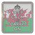 Wales Flag Keep Calm and Carry On - Plastic Tea Coaster / Beer Mat