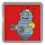 Red Boy Robot - Plastic Tea Coaster / Beer Mat Red Boy Robot - Plastic Tea Coaster / Beer Mat