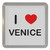 I Love Venice - Plastic Tea Coaster / Beer Mat