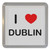I Love Dublin - Plastic Tea Coaster / Beer Mat