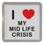 I Love My Mid Life Crisis - Plastic Tea Coaster / Beer Mat I Love My Mid Life Crisis - Plastic Tea Coaster / Beer Mat