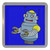 Blue Boy Robot - Plastic Tea Coaster / Beer Mat Blue Boy Robot - Plastic Tea Coaster / Beer Mat