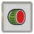 Fruit Machine Melon - Plastic Tea Coaster / Beer Mat Fruit Machine Melon - Plastic Tea Coaster / Beer Mat