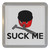 Suck Me - Plastic Tea Coaster / Beer Mat Suck Me - Plastic Tea Coaster / Beer Mat