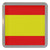 Spain Flag - Plastic Tea Coaster / Beer Mat