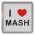 I Love Mash - Plastic Tea Coaster / Beer Mat