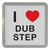 I Love Dub Step - Plastic Tea Coaster / Beer Mat