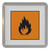 Flammable - Plastic Tea Coaster / Beer Mat Flammable - Plastic Tea Coaster / Beer Mat