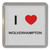 I Love Wolverhampton - Plastic Tea Coaster / Beer Mat