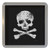 Distressed Skull and Crossbones - Plastic Tea Coaster / Beer Mat Distressed Skull and Crossbones - Plastic Tea Coaster / Beer Mat