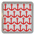 Anchor Red Pattern - Plastic Tea Coaster / Beer Mat Anchor Red Pattern - Plastic Tea Coaster / Beer Mat