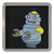 Black Boy Robot - Plastic Tea Coaster / Beer Mat