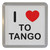 I Love To Tango - Plastic Tea Coaster / Beer Mat