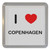 I Love Copenhagen - Plastic Tea Coaster / Beer Mat