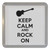 Keep Calm and Rock On - Plastic Tea Coaster / Beer Mat