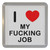 I Love My Fucking Job - Plastic Tea Coaster / Beer Mat I Love My Fucking Job - Plastic Tea Coaster / Beer Mat
