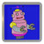 Blue Girl Robot - Plastic Tea Coaster / Beer Mat Blue Girl Robot - Plastic Tea Coaster / Beer Mat