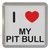 I Love My Pit Bull - Plastic Tea Coaster / Beer Mat I Love My Pit Bull - Plastic Tea Coaster / Beer Mat