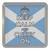 Scotland Flag Keep Calm and Carry On - Plastic Tea Coaster / Beer Mat