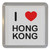 I Love Hong Kong - Plastic Tea Coaster / Beer Mat