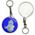 Blue Boy Robot - 55mm Button Badge Key Ring