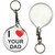 I Love Your Dad - 55mm Button Badge Key Ring I Love Your Dad - 55mm Button Badge Key Ring