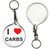 I Love Carbs - 55mm Button Badge Key Ring