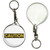 Caution - 55mm Button Badge Key Ring Caution - 55mm Button Badge Key Ring