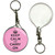 Pink Keep Calm and Carry On - 55mm Button Badge Key Ring