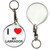 I Love My Labrador - 55mm Button Badge Key Ring I Love My Labrador - 55mm Button Badge Key Ring