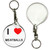 I Love Meatballs - 55mm Button Badge Key Ring
