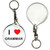 I love Grammar - 55mm Button Badge Key Ring