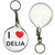 I Love Delia - 55mm Button Badge Key Ring I Love Delia - 55mm Button Badge Key Ring