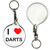 I Love Darts - 55mm Button Badge Key Ring I Love Darts - 55mm Button Badge Key Ring