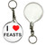 I Love Feasts - 55mm Button Badge Key Ring