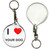I Love Your Dog - 55mm Button Badge Key Ring I Love Your Dog - 55mm Button Badge Key Ring