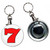 Fruit Machine Lucky Seven - 55mm Button Badge Bottle Opener