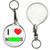 I Love Norks - 55mm Button Badge Key Ring