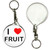 I Love Fruit - 55mm Button Badge Key Ring I Love Fruit - 55mm Button Badge Key Ring