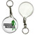 Zombie Hunter - 55mm Button Badge Key Ring