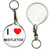 I Love Mistletoe - 55mm Button Badge Key Ring I Love Mistletoe - 55mm Button Badge Key Ring