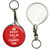 Red Keep Calm and Carry On - 55mm Button Badge Key Ring