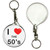 I Love The 50's - 55mm Button Badge Key Ring I Love The 50's - 55mm Button Badge Key Ring