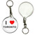 I Love Toronto - 55mm Button Badge Key Ring