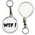 WTF! What The Fuck - 55mm Button Badge Key Ring WTF! What The Fuck - 55mm Button Badge Key Ring
