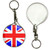 Union Jack UK Flag - 55mm Button Badge Key Ring Union Jack UK Flag - 55mm Button Badge Key Ring