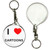 I Love Cartoons - 55mm Button Badge Key Ring I Love Cartoons - 55mm Button Badge Key Ring