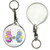 White Robot Couple - 55mm Button Badge Key Ring
