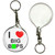I Love Big Baps - 55mm Button Badge Key Ring I Love Big Baps - 55mm Button Badge Key Ring